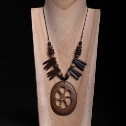 Collar semilla grande redonda